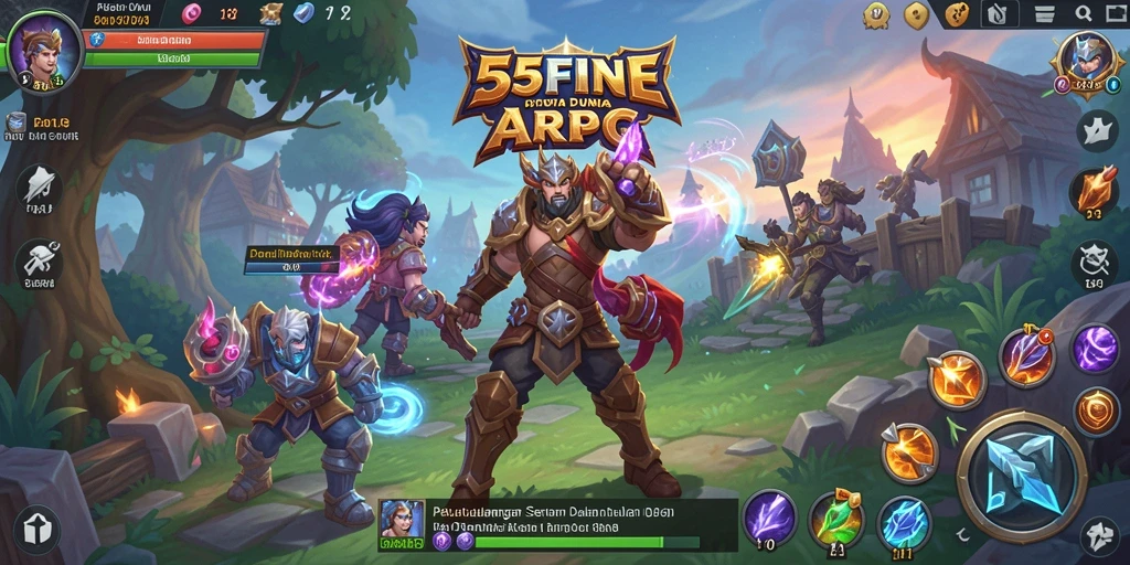 Tampilan gameplay seru dan penuh aksi di 55FIVE.