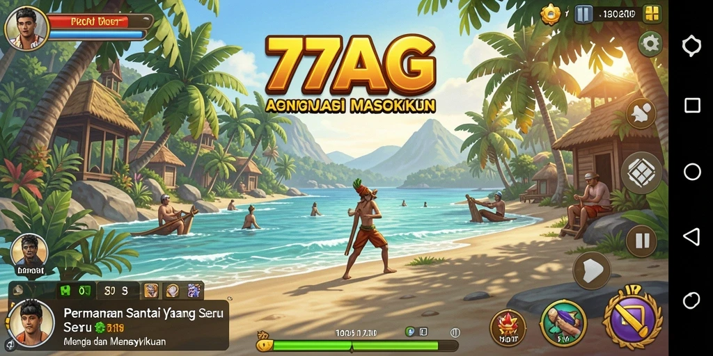 Tampilan gameplay <strong>77AG</strong> yang penuh warna dan menawan.