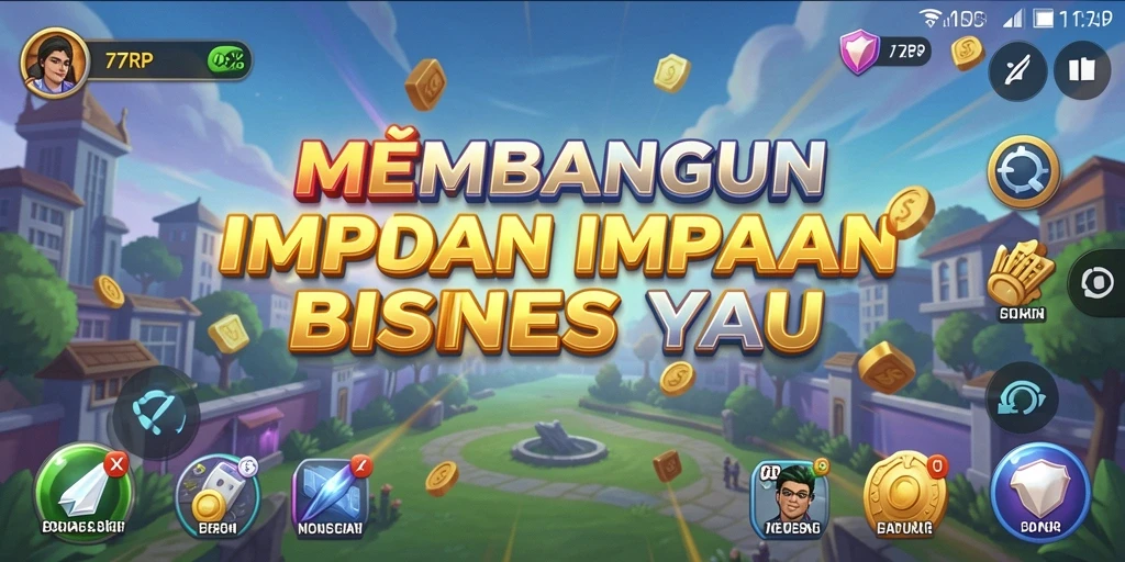 Screenshot gameplay Tycoon di 77RP yang menarik.