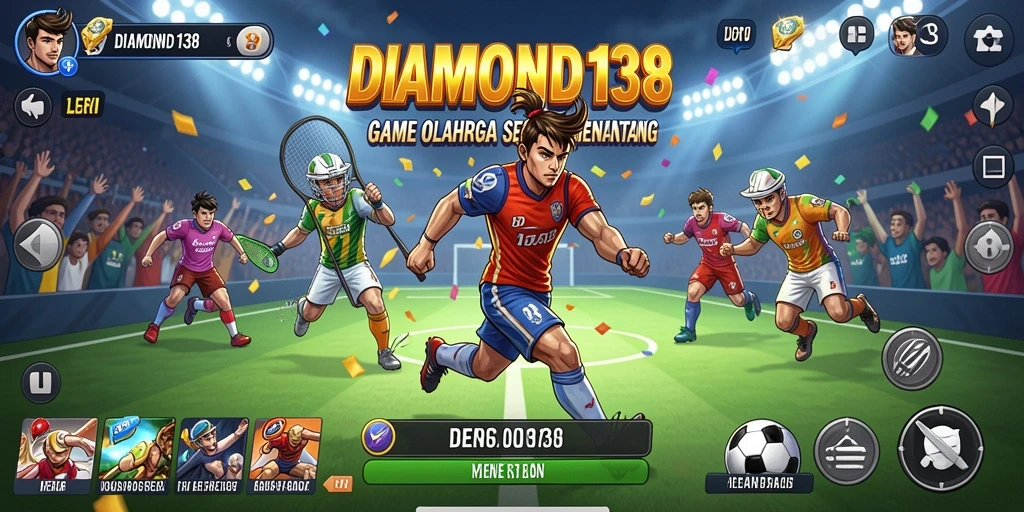 Tangkapan layar gameplay yang menampilkan aksi olahraga seru.