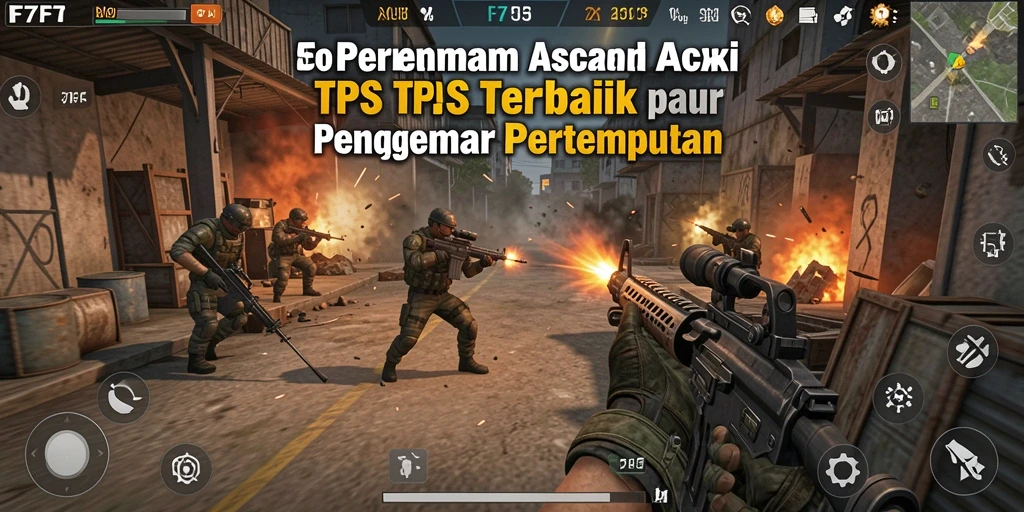 Screenshot F7F7 menampilkan aksi seru di medan tempur TPS.