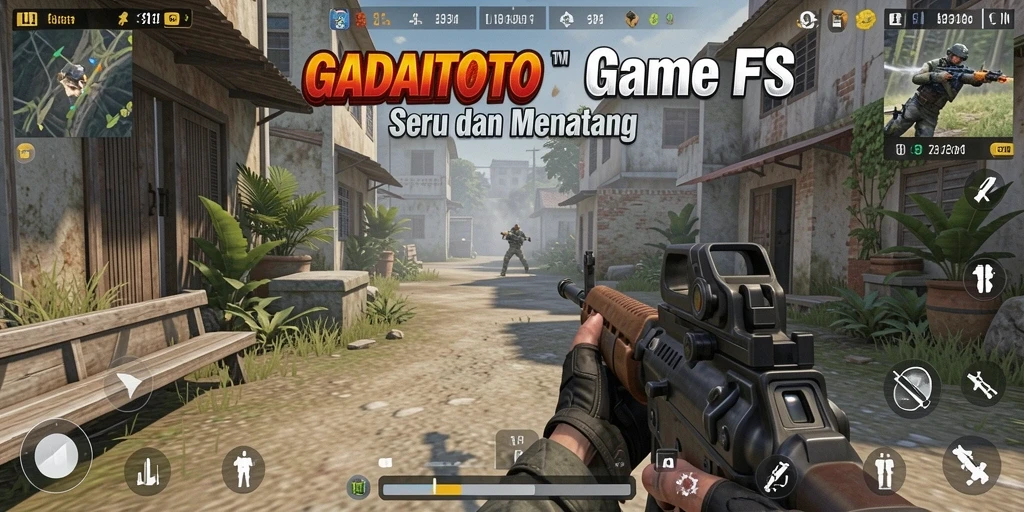 Tampilan gameplay intens GADAITOTO saat pertempuran.