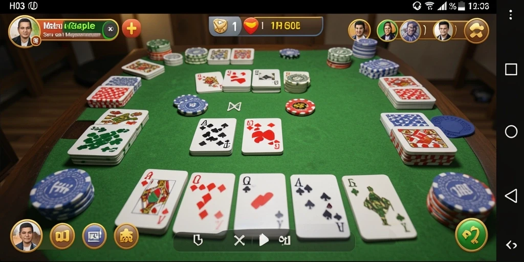Screenshot gameplay H03 menampilkan momen seru permainan Gaple.