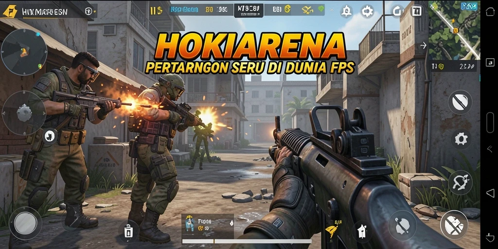 Tampilan aksi seru dalam gameplay HOKIARENA yang mendebarkan.