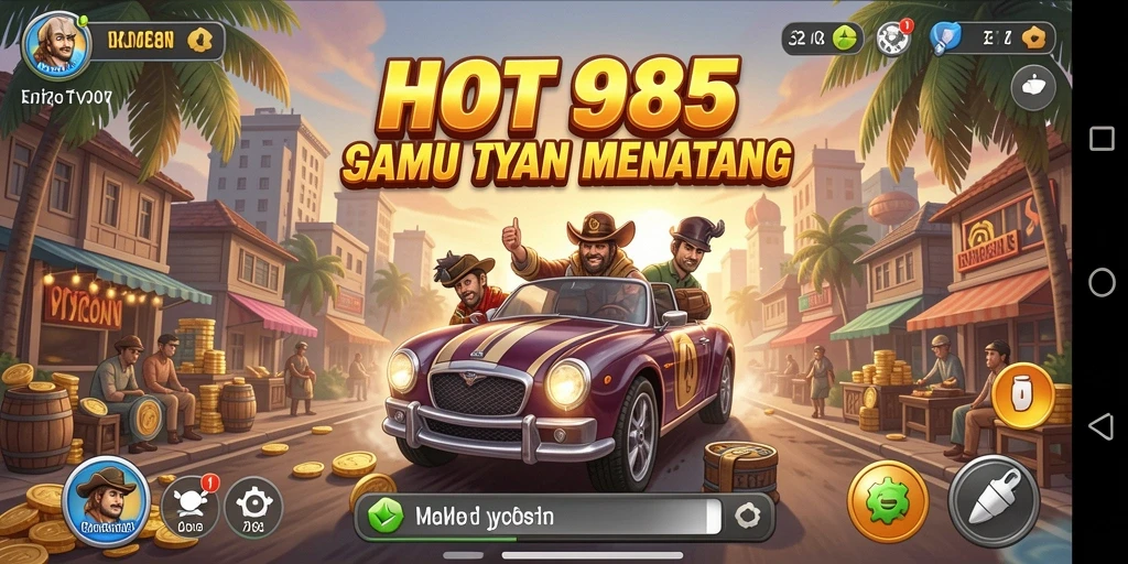 Screenshot gameplay HOT985 yang menampilkan pengalaman manajemen Tycoon.