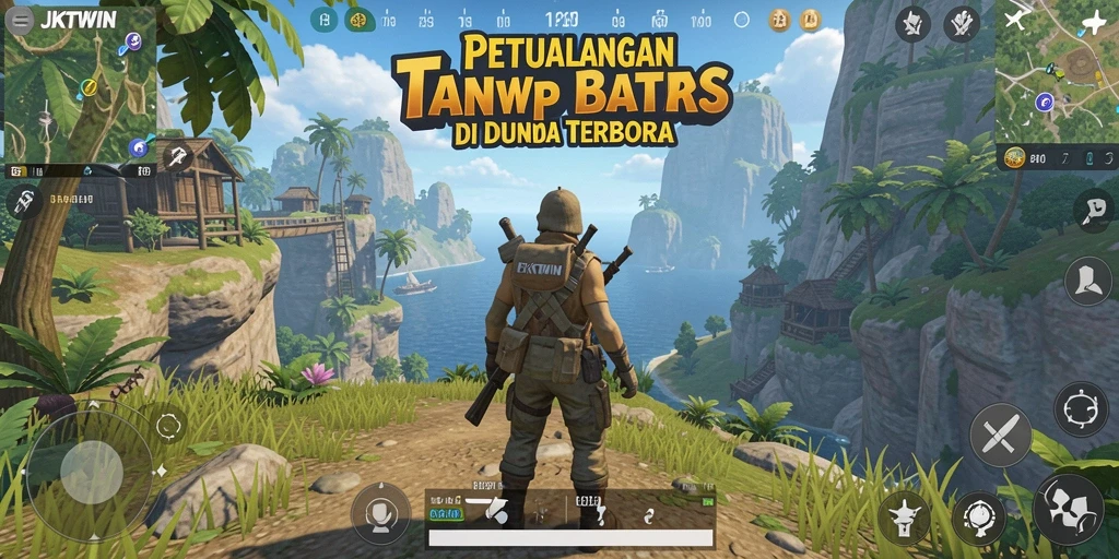 Tampilan menyeluruh gameplay JKTWIN dalam dunia terbuka yang menarik.