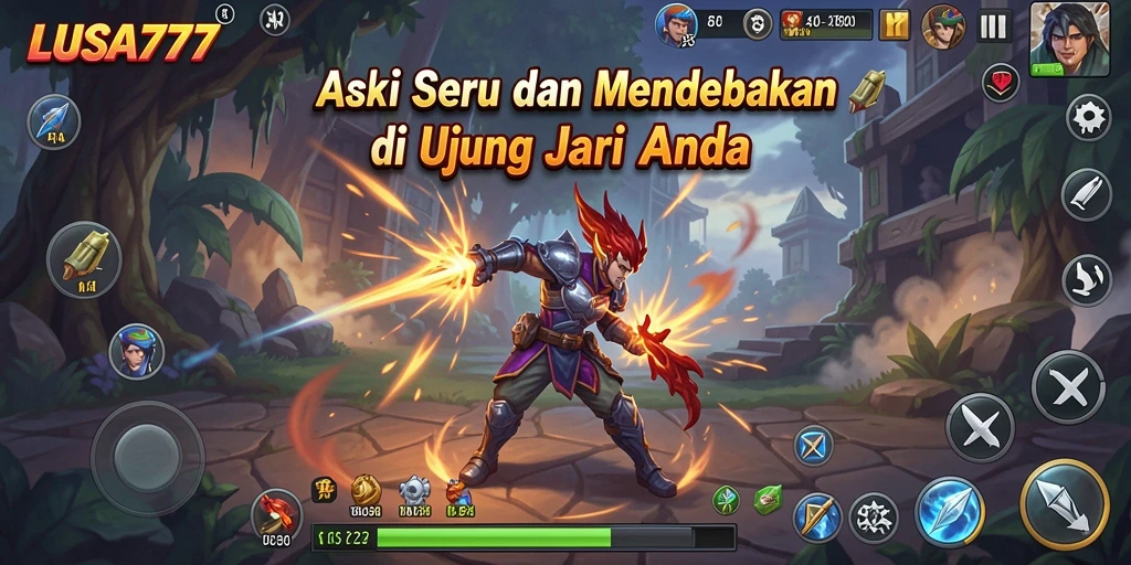 Tampilan gameplay LUSA777 yang penuh aksi mendebarkan.
